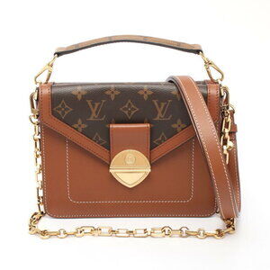Louis Vuitton Sac Biface handbag canvas leather Monogram brown